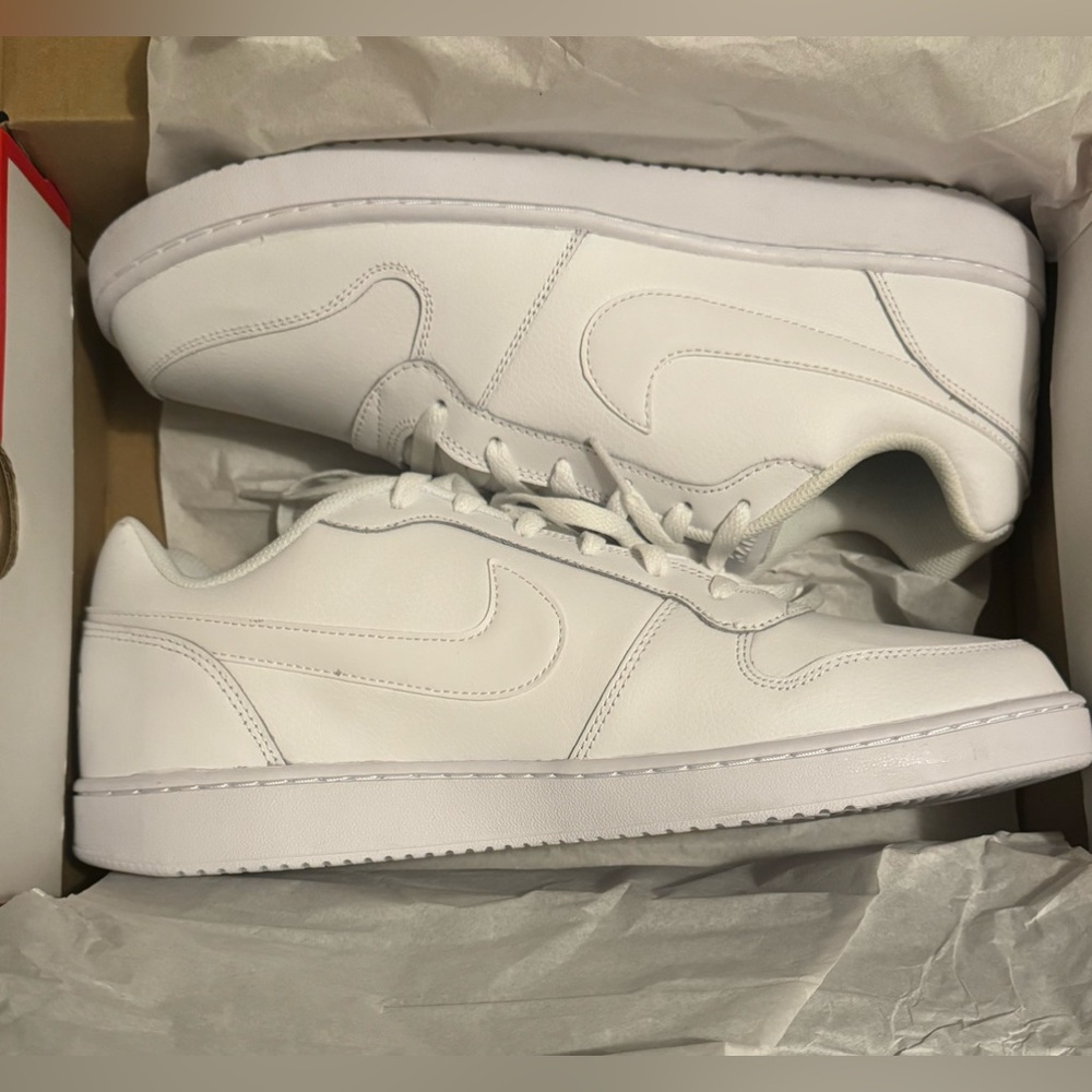 Nike Ebernon Low Men’s Size 13 Triple White New With Box